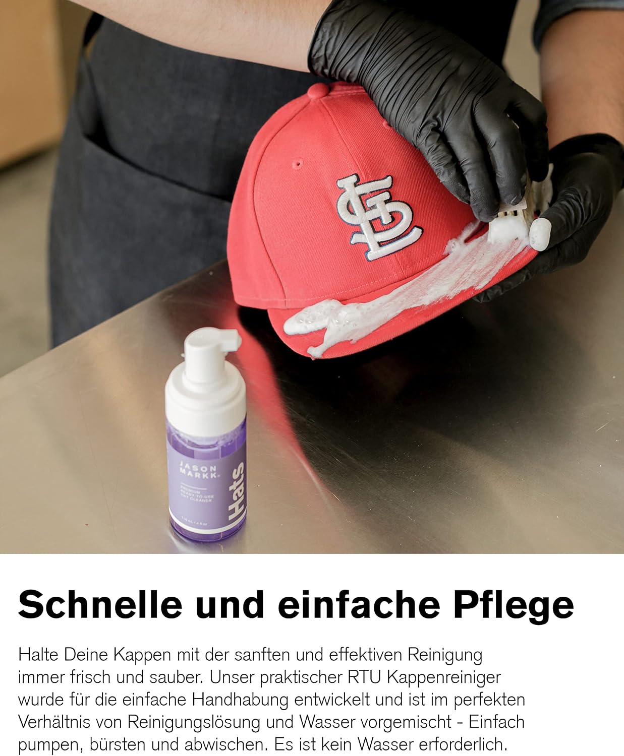 Hut-Pflegeset mit Schaumreiniger und Bürste, Hut-Pflegeset