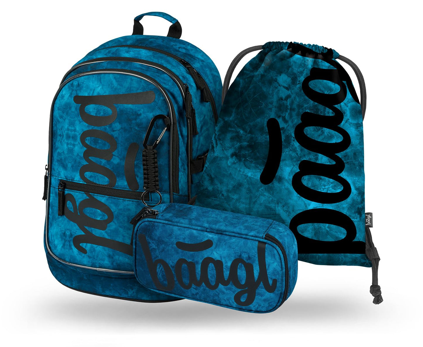 Schulrucksack Set für Jungen (3-teilig, ergonomisch), Ocean