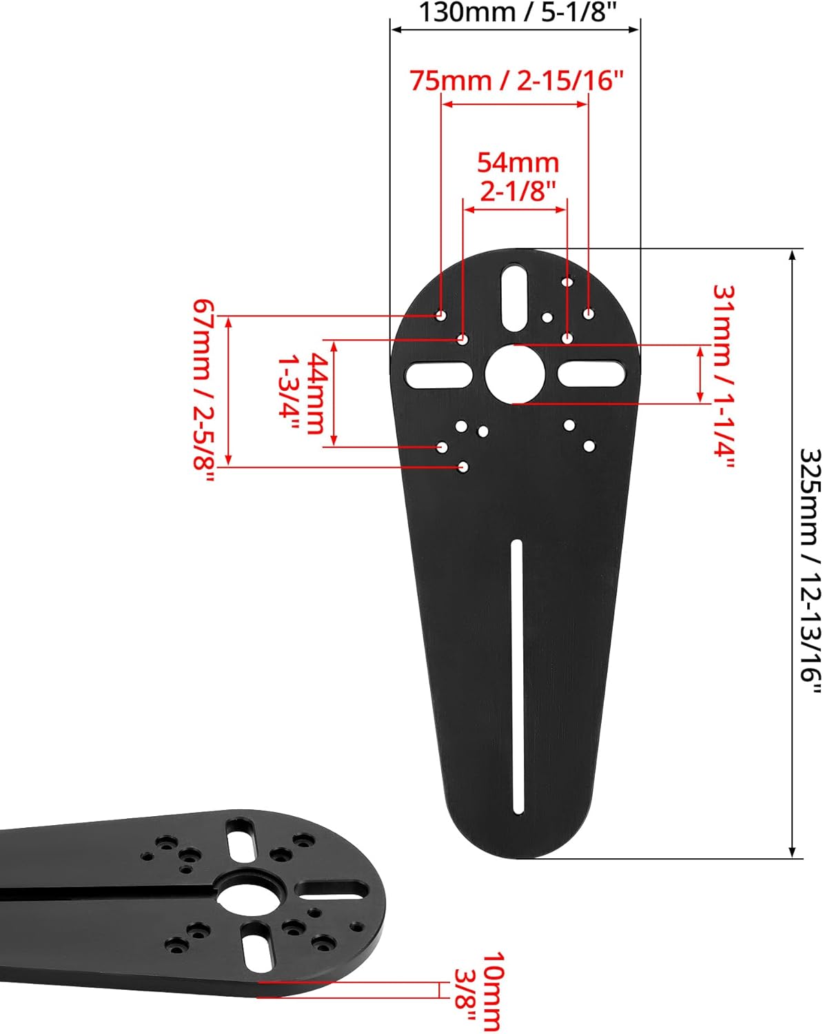 Kreisschablone für Handfräsen (2-68 cm)