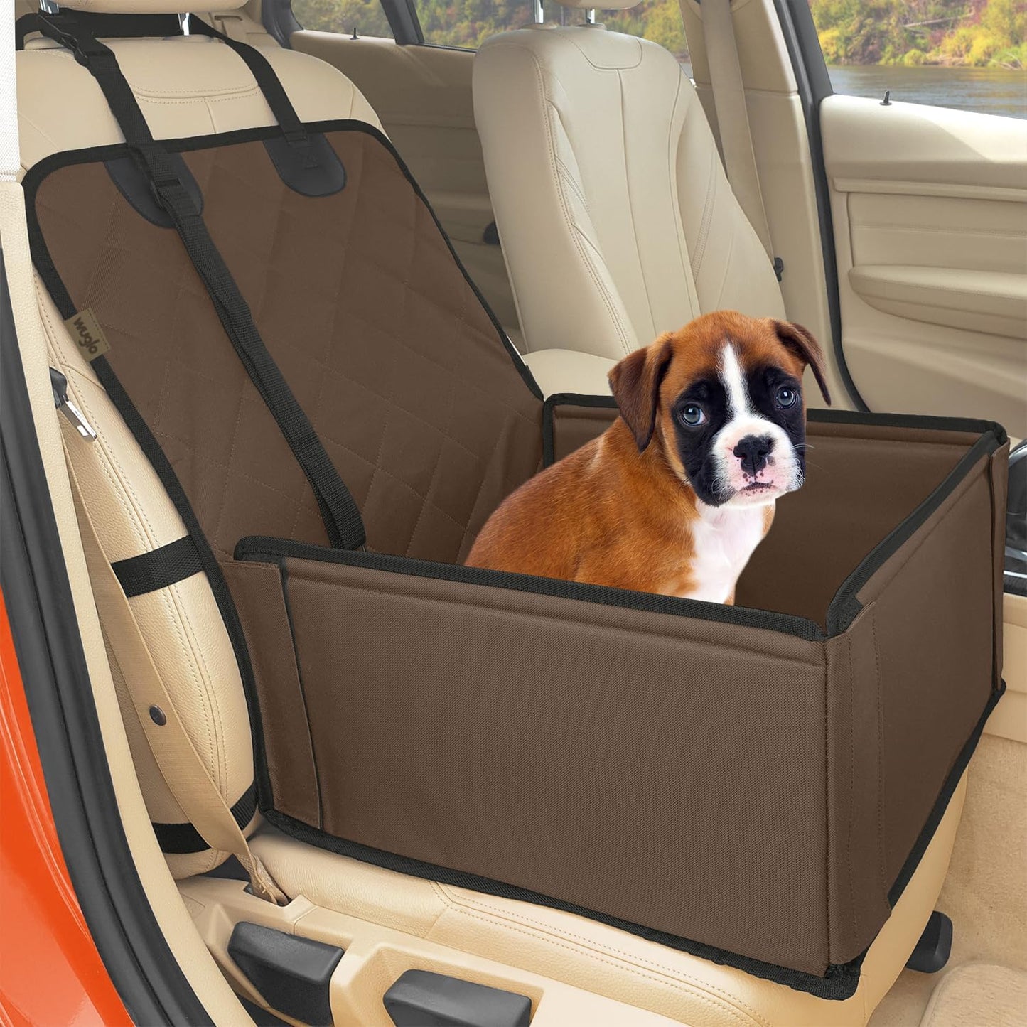 Hundeautositz, Braun