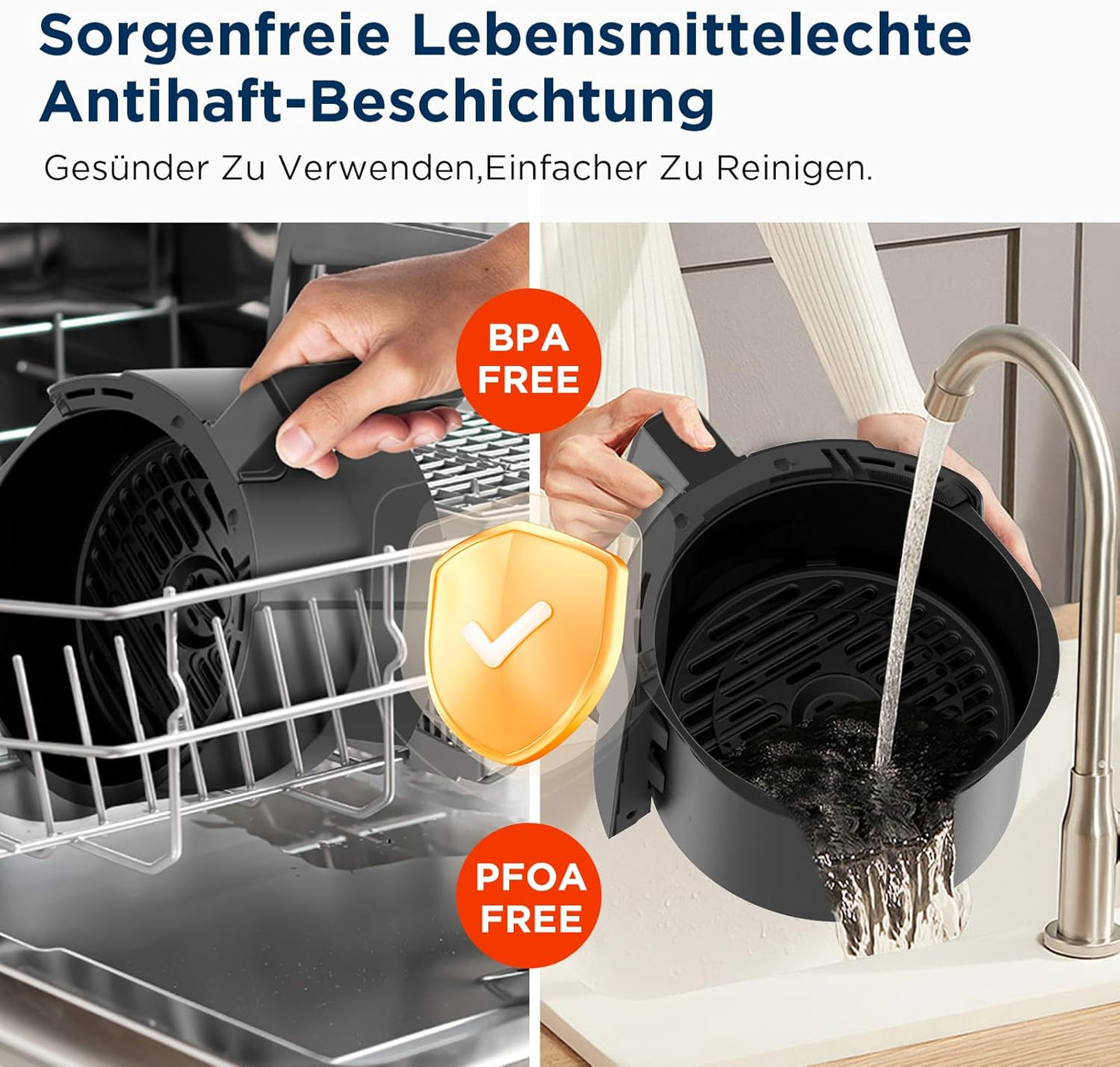 Heissluftfritteuse MF-CN40C2, 4L Dunkelgrau