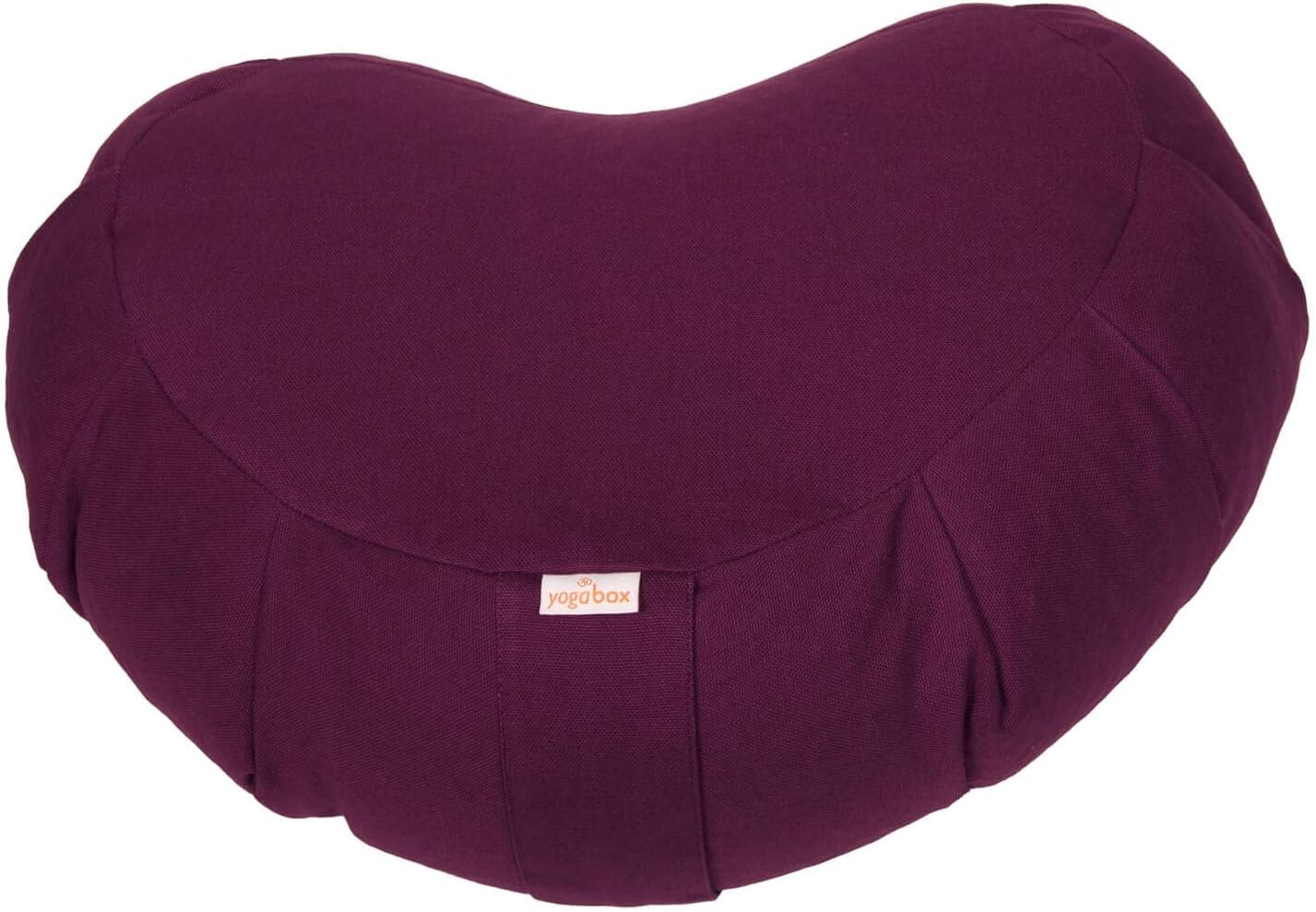 Meditationskissen Zafu Zen Halbmond, aubergine