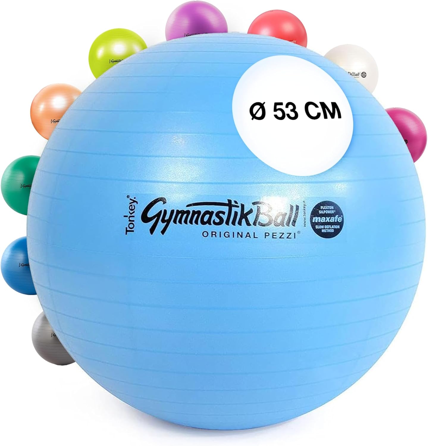 Gymnastikball Maxafe, 53cm Lightblue