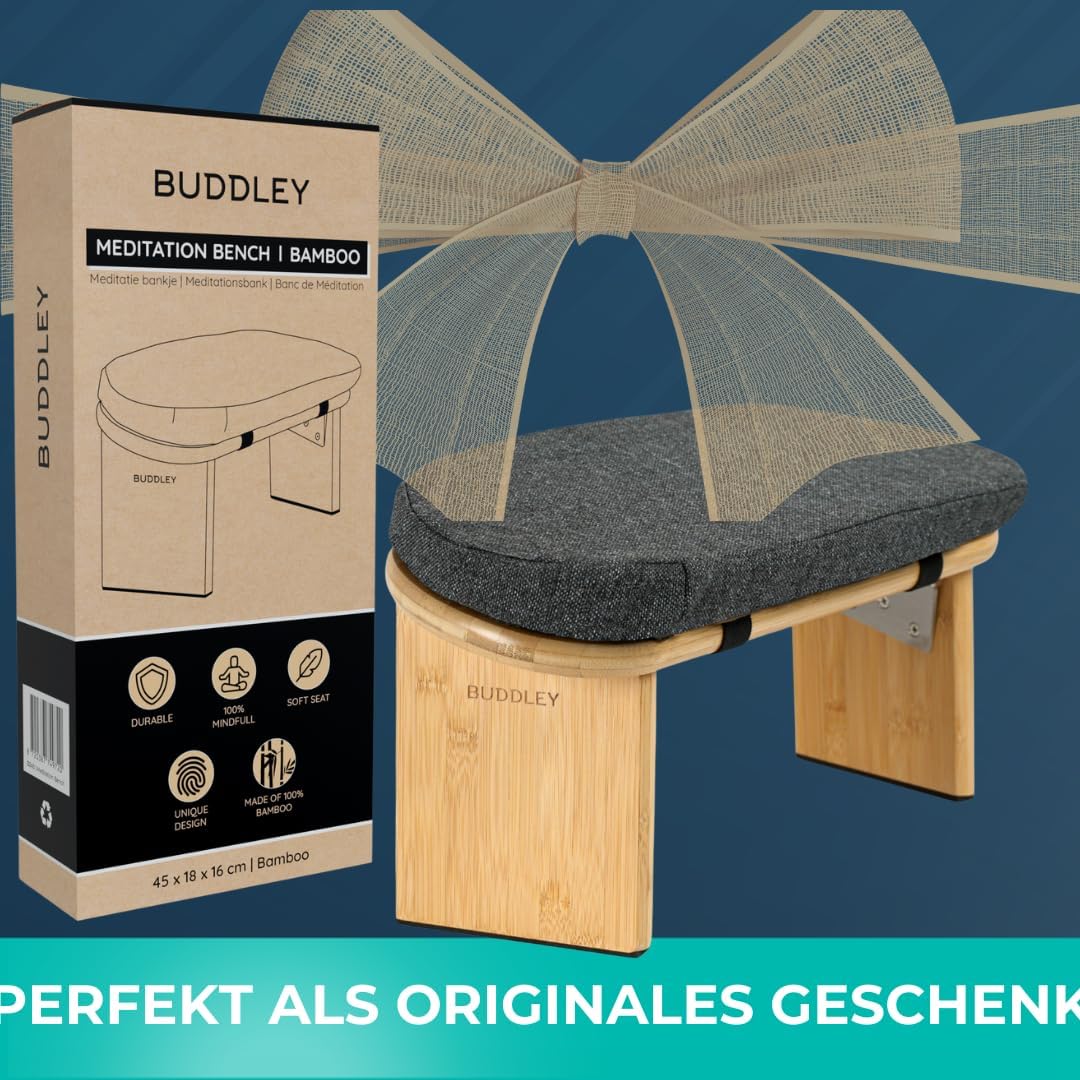 Klappbare Meditationsbank mit Kissen