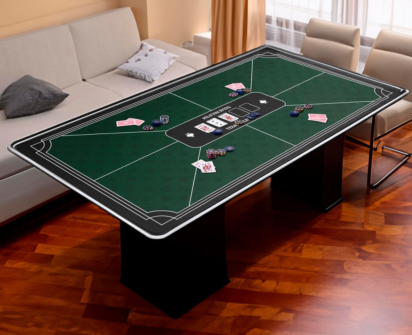 Rutschfeste Pokermatte, 320994, grün 140x80cm