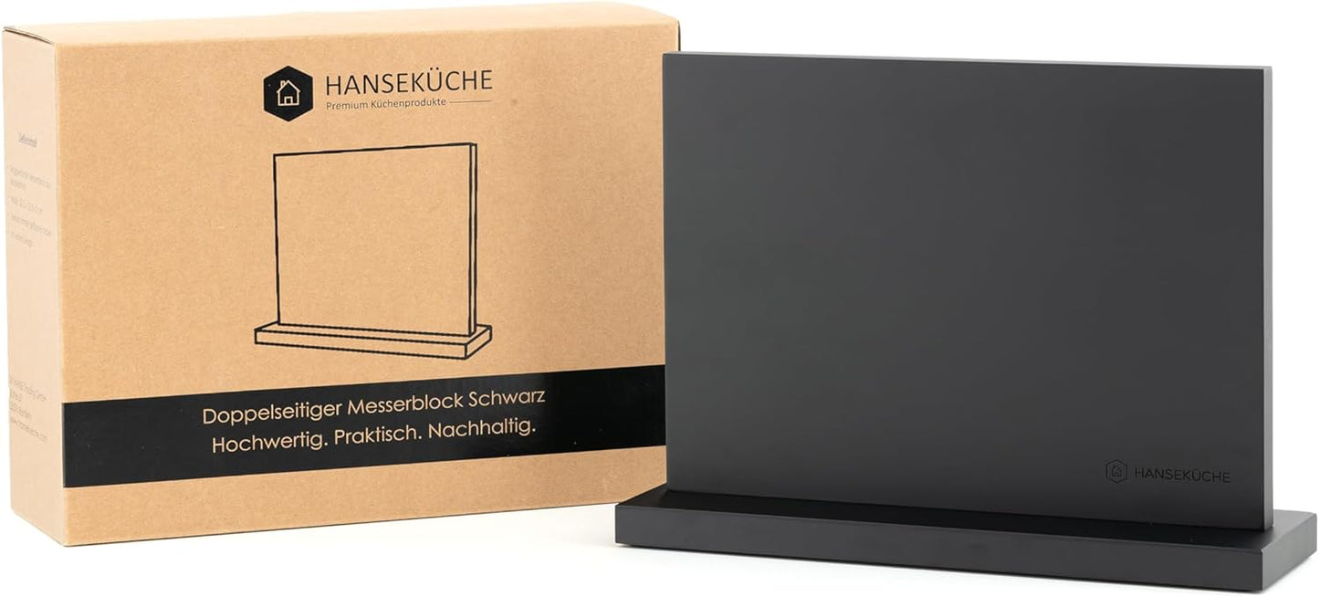 HMB-001 Magnetmesserblock, Holzboden Schwarz