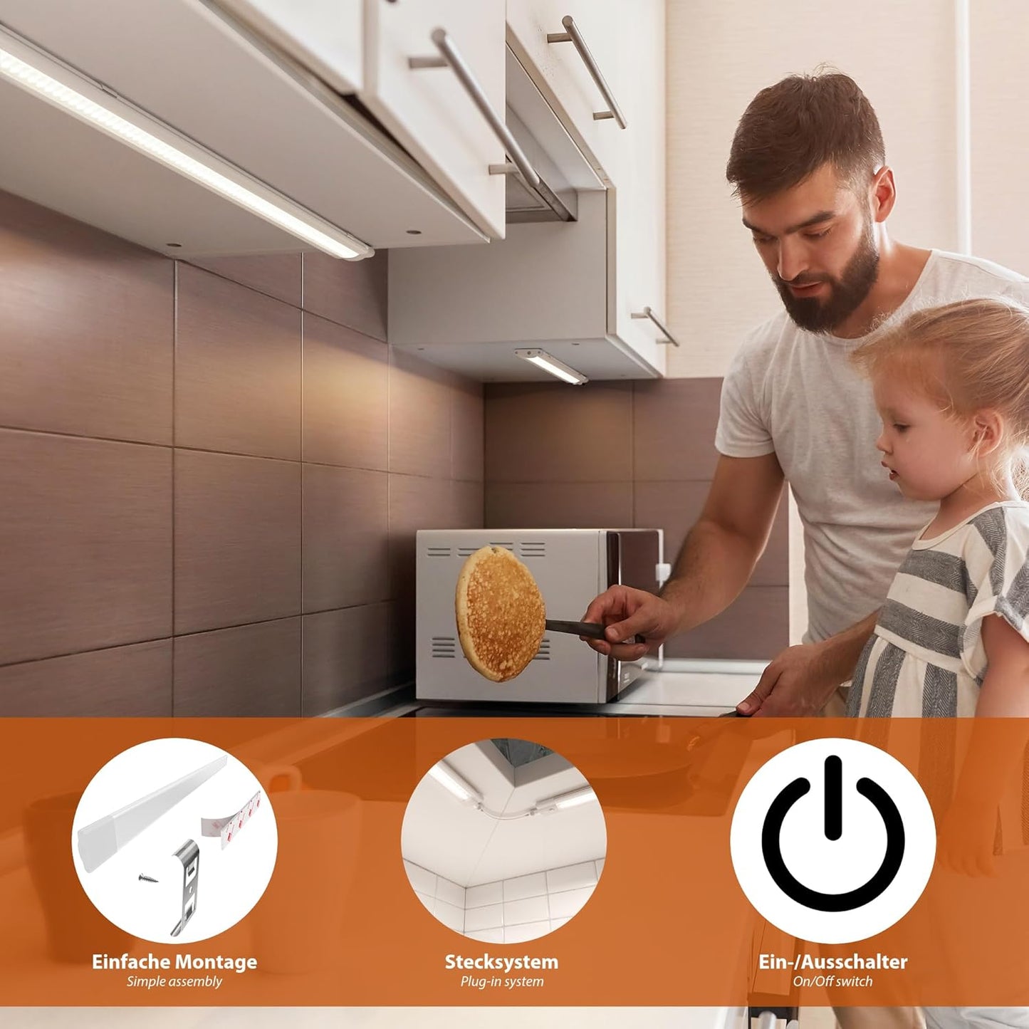 LED Unterbau-Leuchte SIRIS, erweiterbar, 1er Set (inkl. Vorschaltgerät)