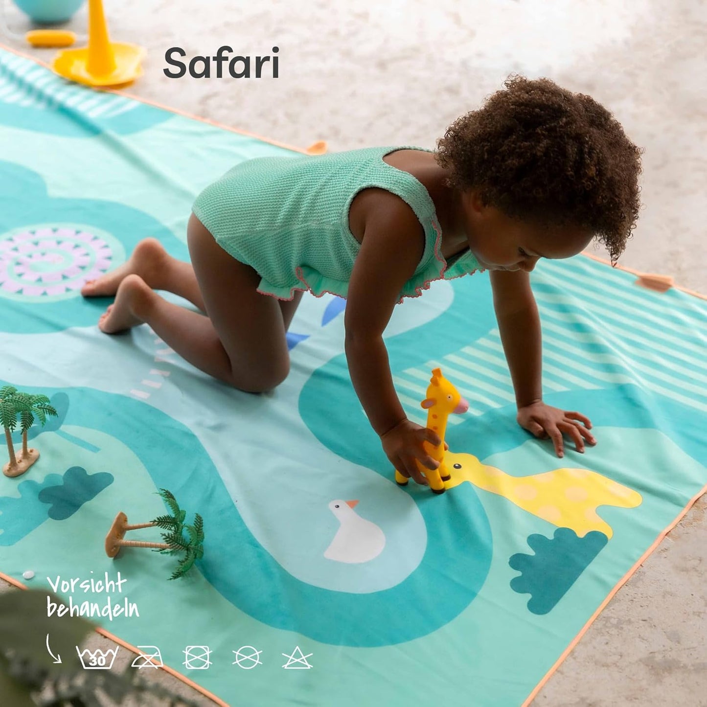 Strand- und Poolhandtuch für Kinder, Safari L - 180 x 100cm
