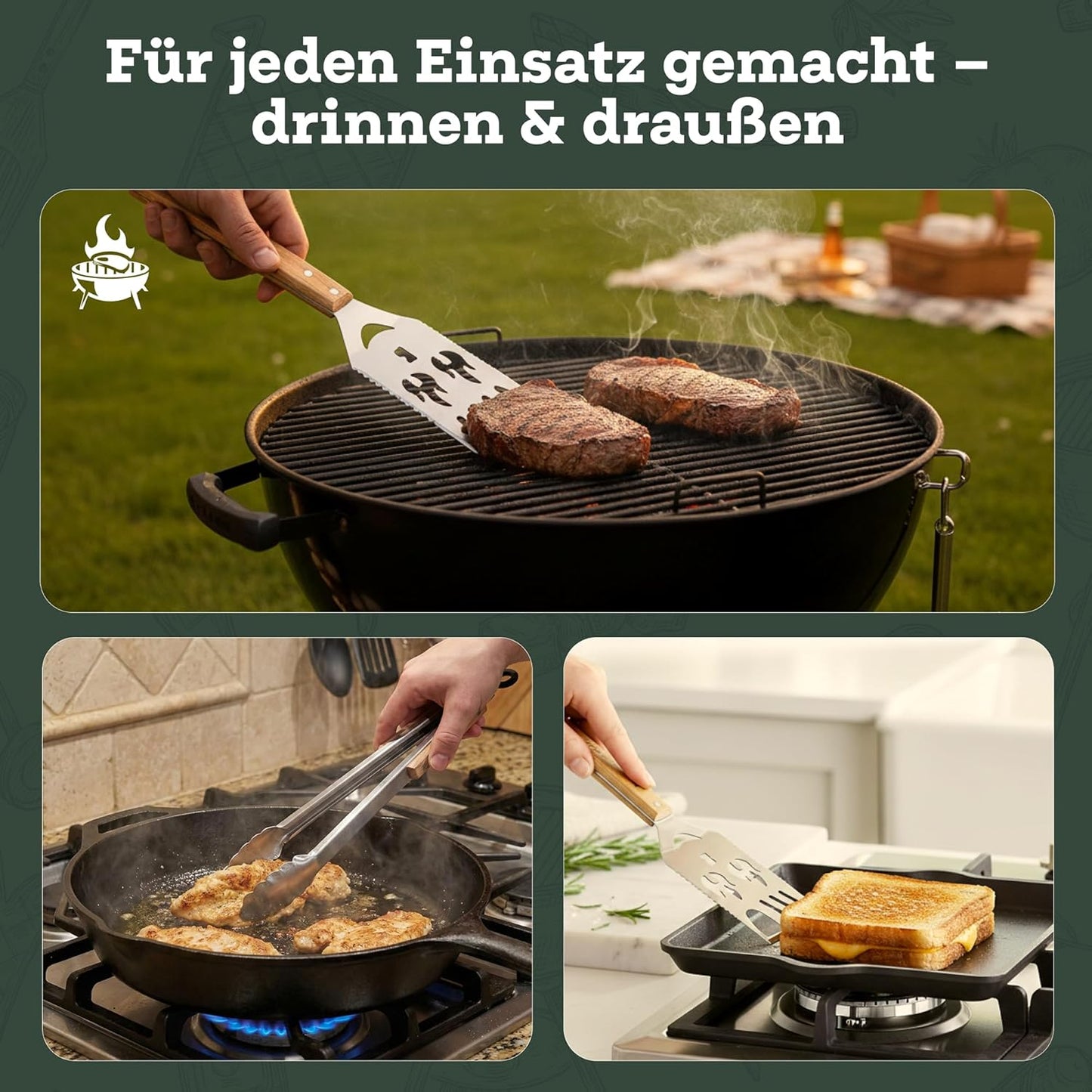 7-in-1 Grillspachtel Geschenkset