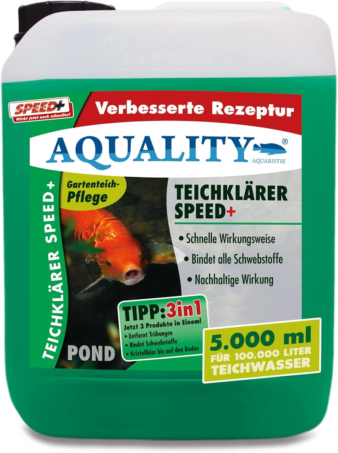 Teichpflege-Set mit TeichKlärer und Wasserwerte Stabilisator, 100.000 Liter