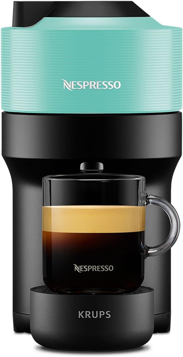 Krups Vertuo Pop Kaffeekapselmaschine mit One-Touch-System, XN9204 / Aqua Mint