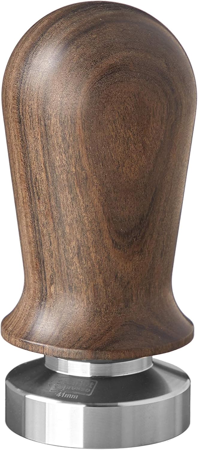 Perfetto Tamper-Set mit Tamperablage, Set (41 mm + Tamperablage) / Sandelholz - Braun