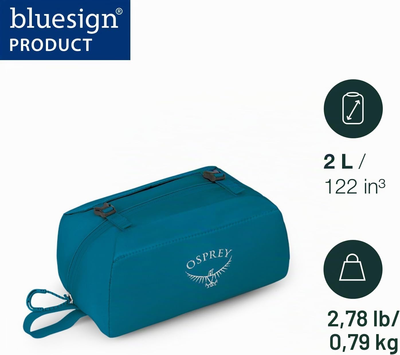Ultralight Padded Organizer 2, Waterfront Blue O/S - Fassungsvermögen 2L