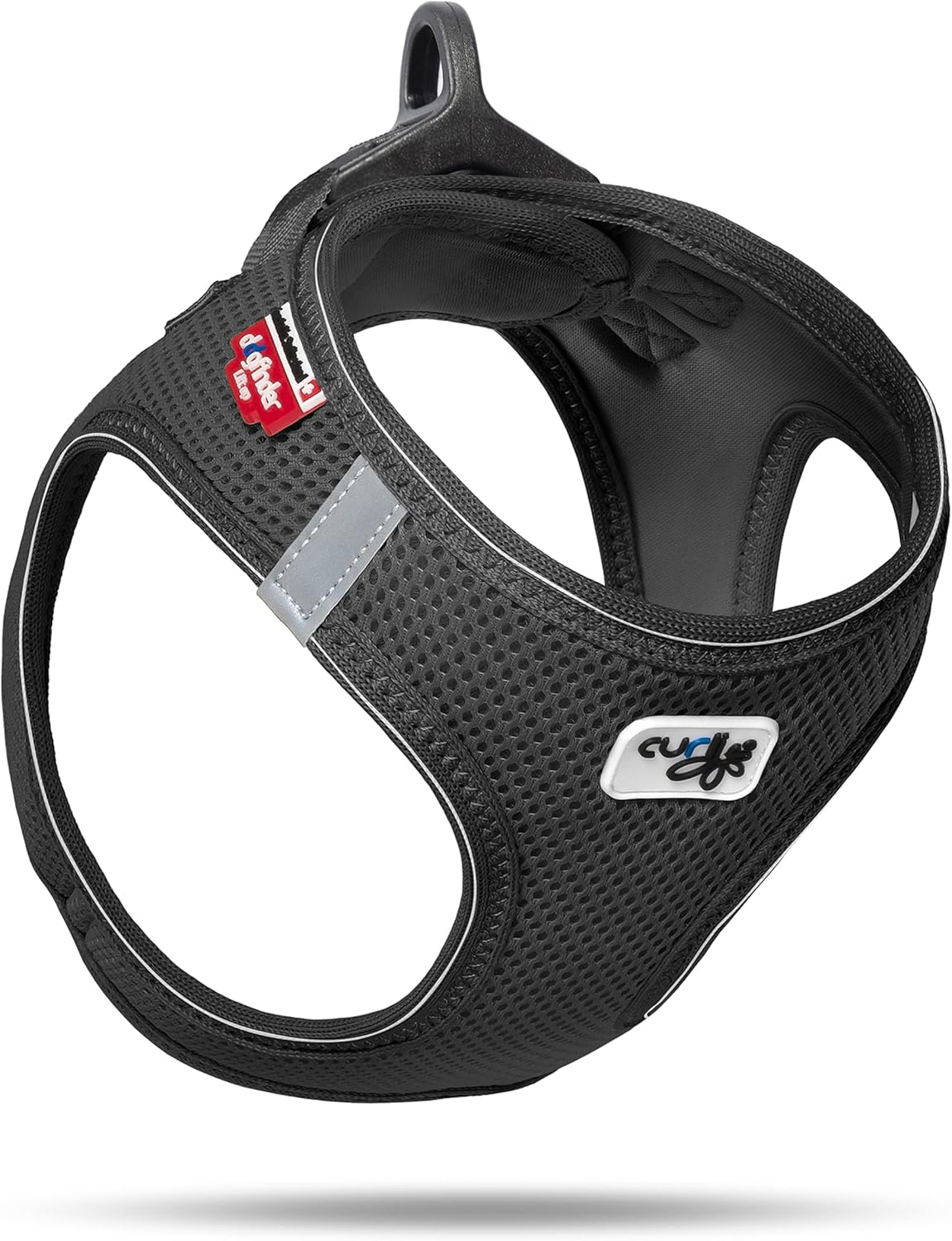 Classic Vest Harness mit D-Ring Buckle, mit curli D-Ring Buckle L Schwarz
