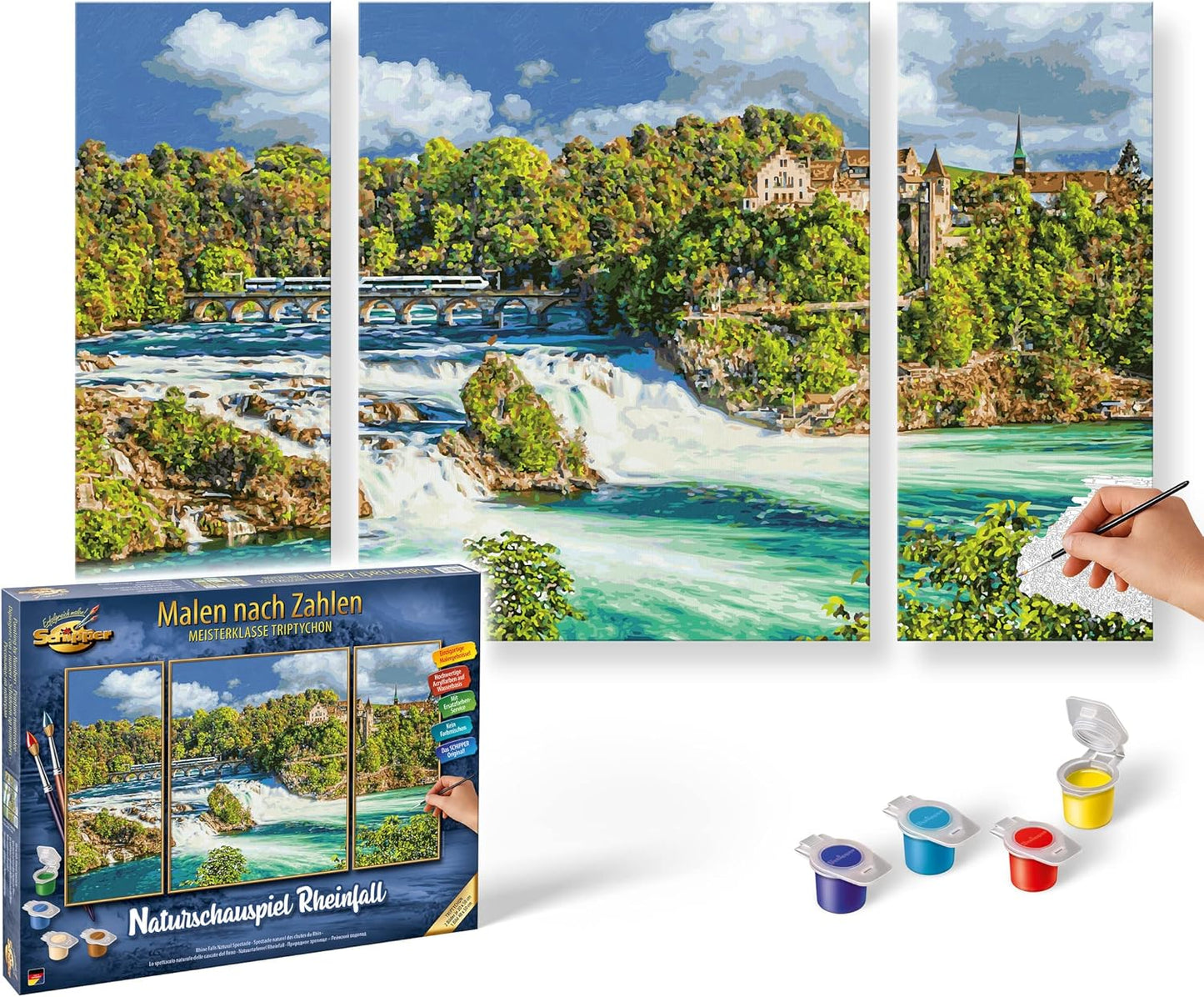 Malen nach Zahlen Naturschauspiel Rheinfall