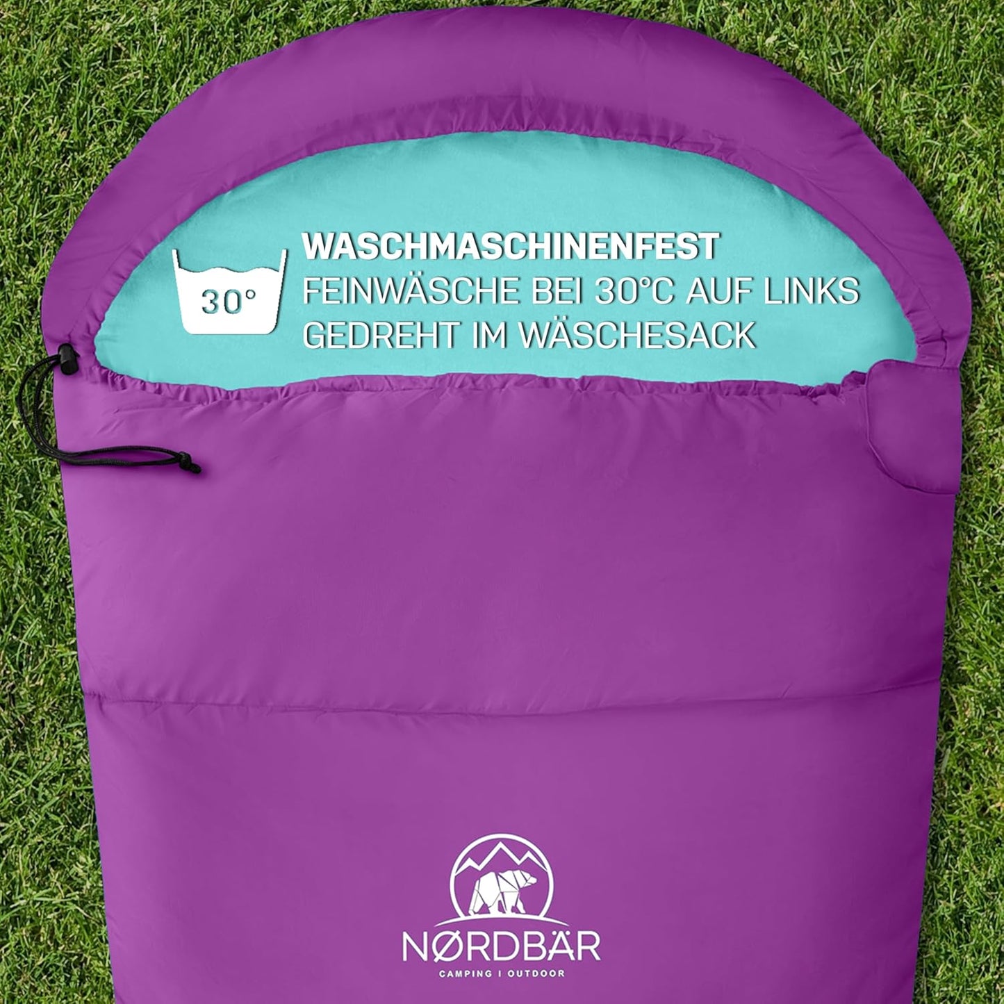 Kinderschlafsack, Lila/Türkis