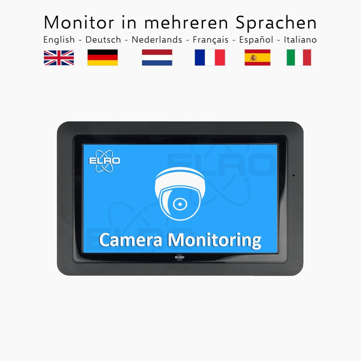2-teiliges Überwachungskamera-Set mit Bildschirm und App, 2-teiliges Set Kamera-Set