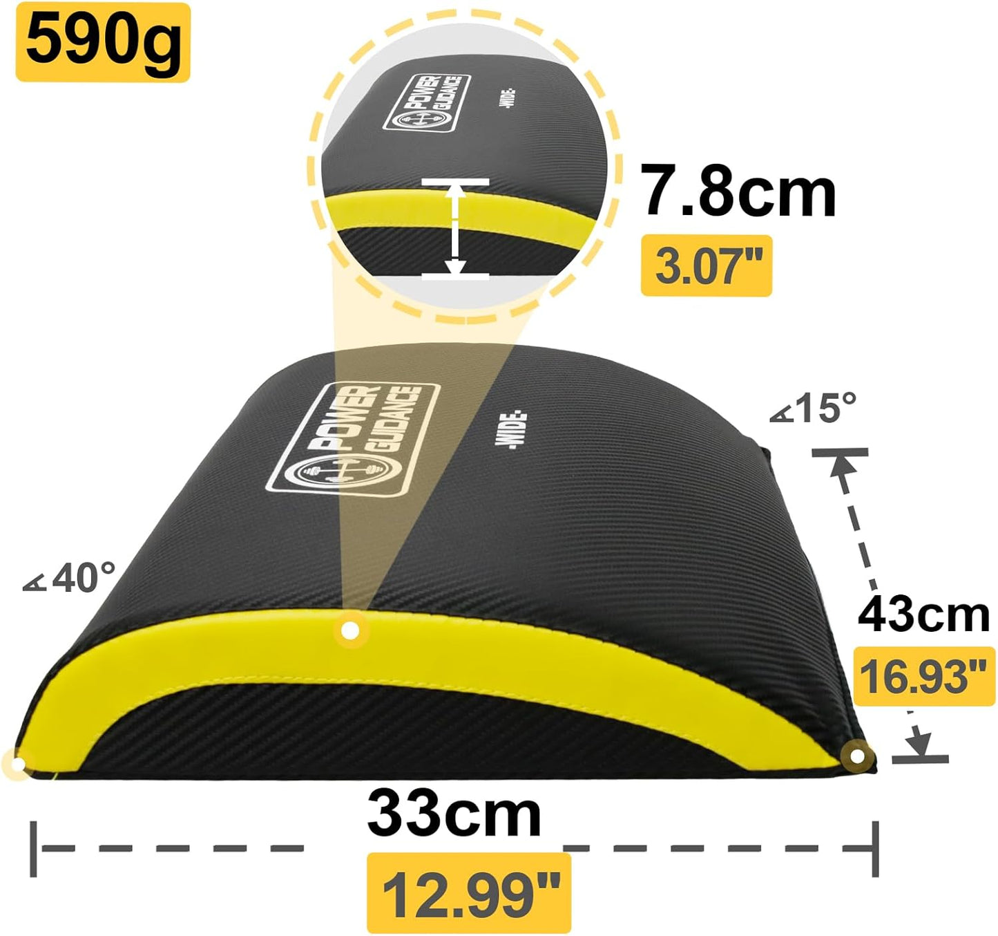 Bauchmuskel- und Rumpftrainer-Matte, Wide