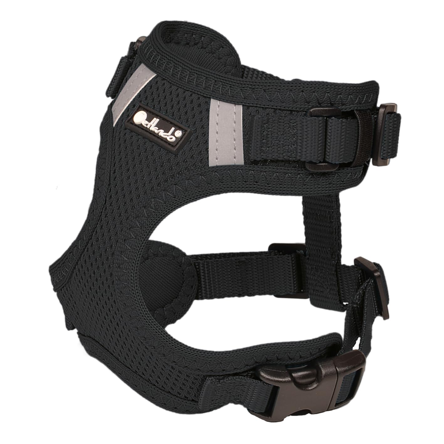 Hundegeschirr Mesh Vest, Schwarz XL