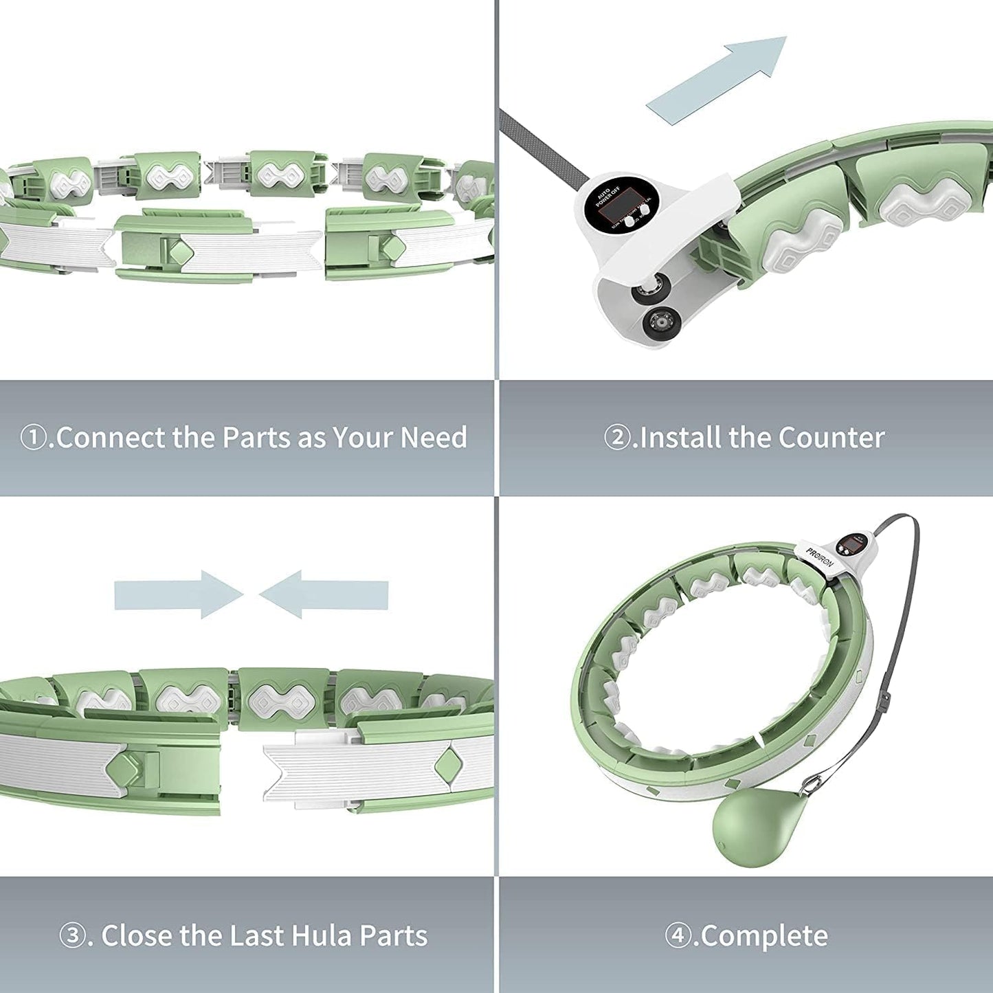 Smart Hula Hoop Reifen, (Smart-Grün)