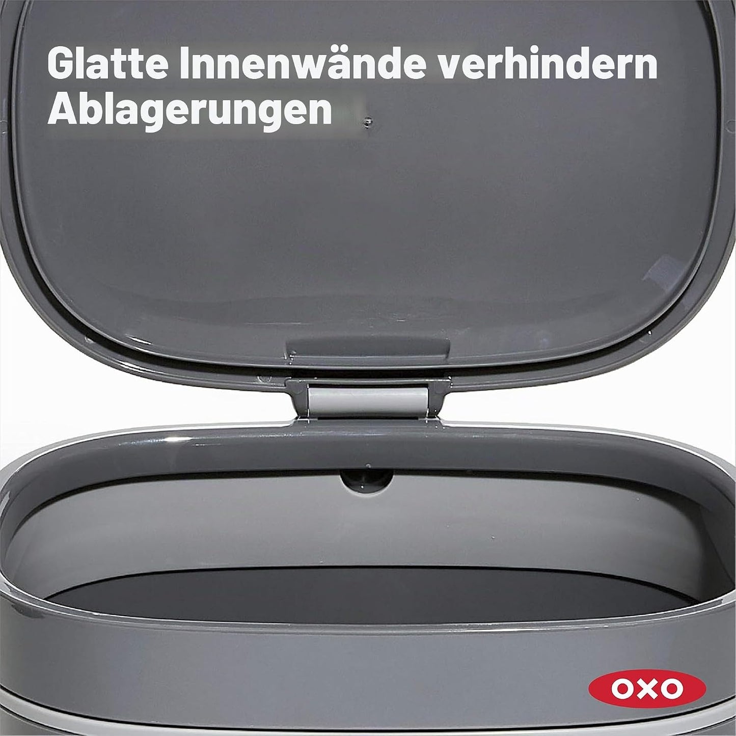 Geruchsdichter Komposteimer, 6.6L Grau