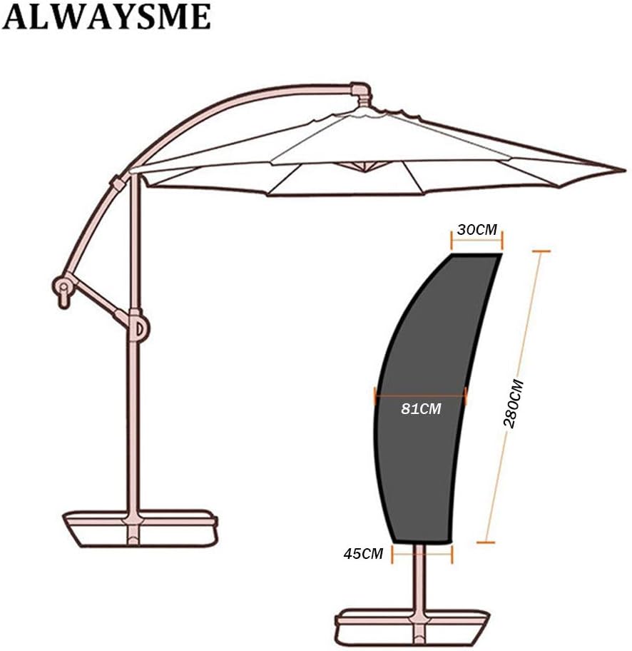 Wasserdichte Sonnenschirm-Schutzhülle, Beige 205*25*57*48CM
