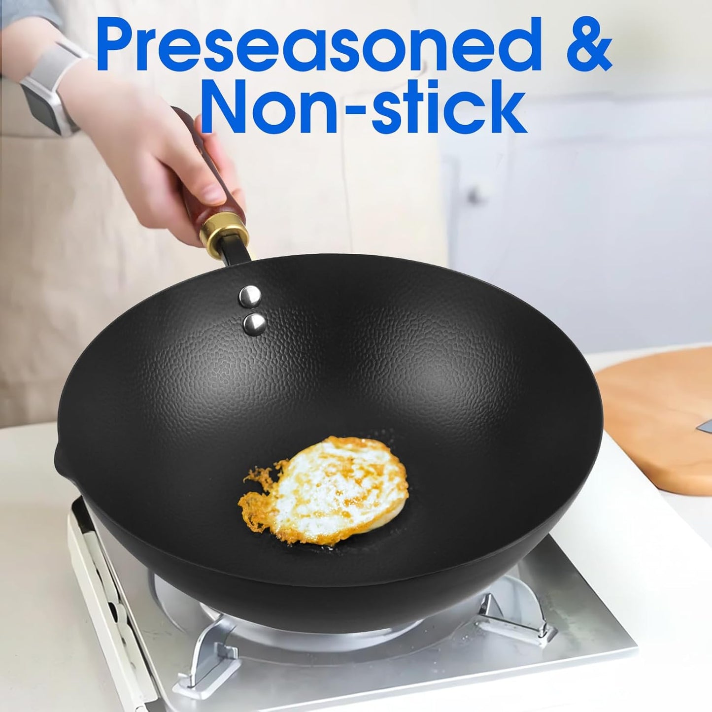 Wok-Pfanne mit Deckel