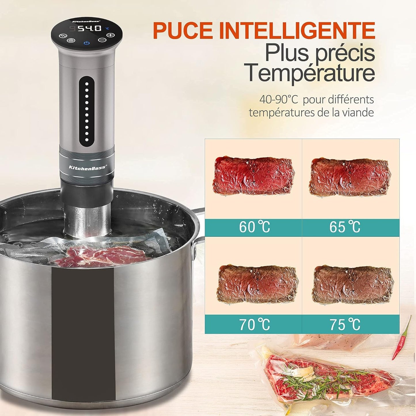 Sous Vide Garer G310, Silber