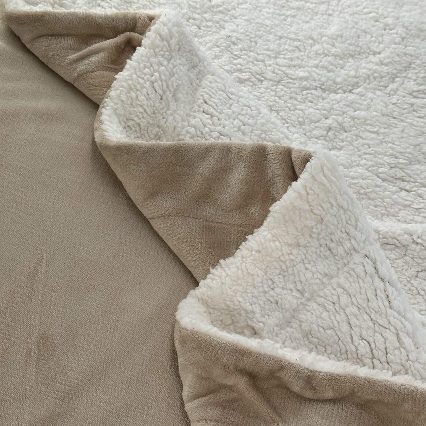 Mikrofaserdecke, 150 x 200 cm, Beige