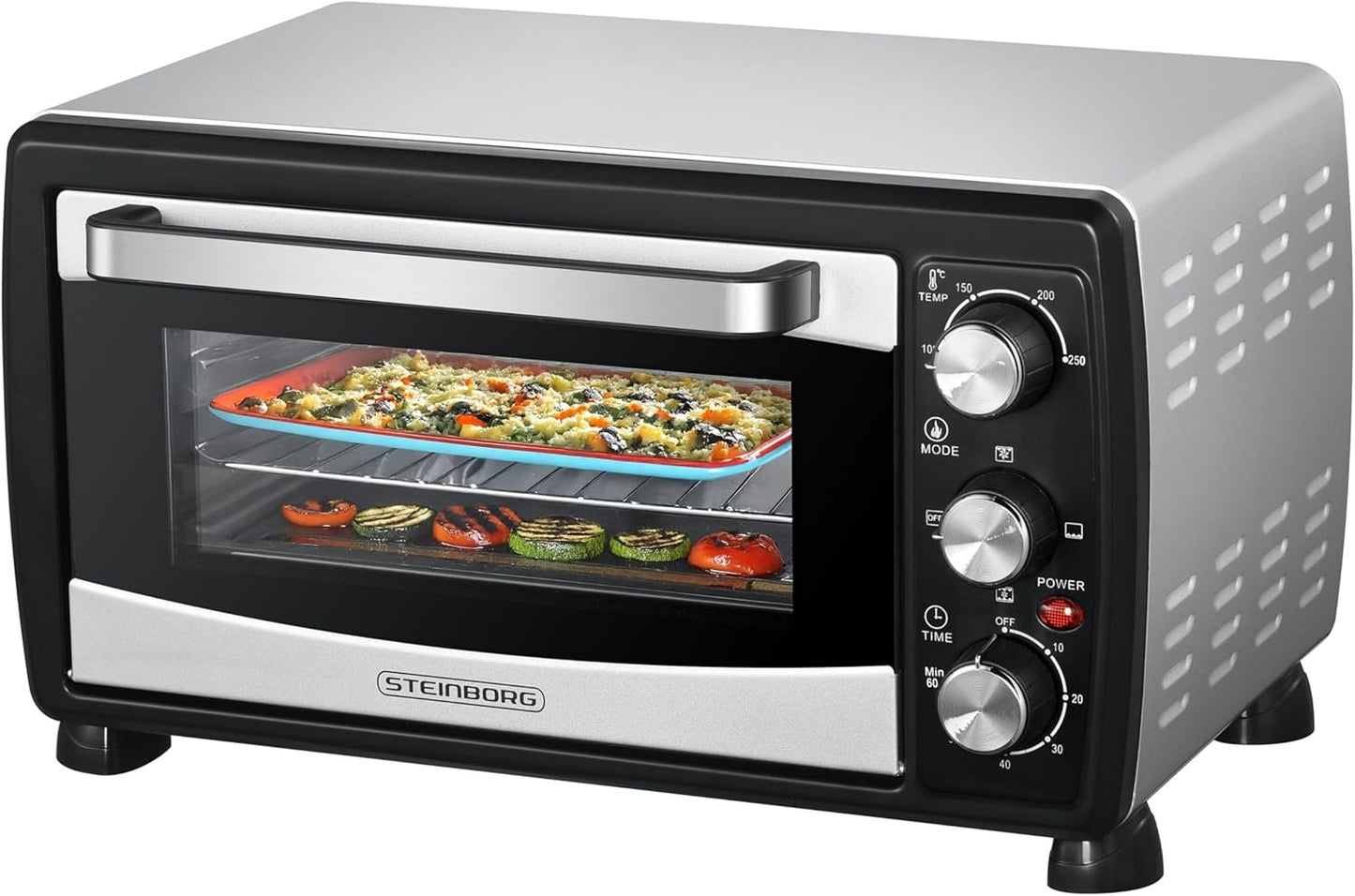 Mini-Backofen mit Umluftfunktion, 20 Liter, 1.400 Watt