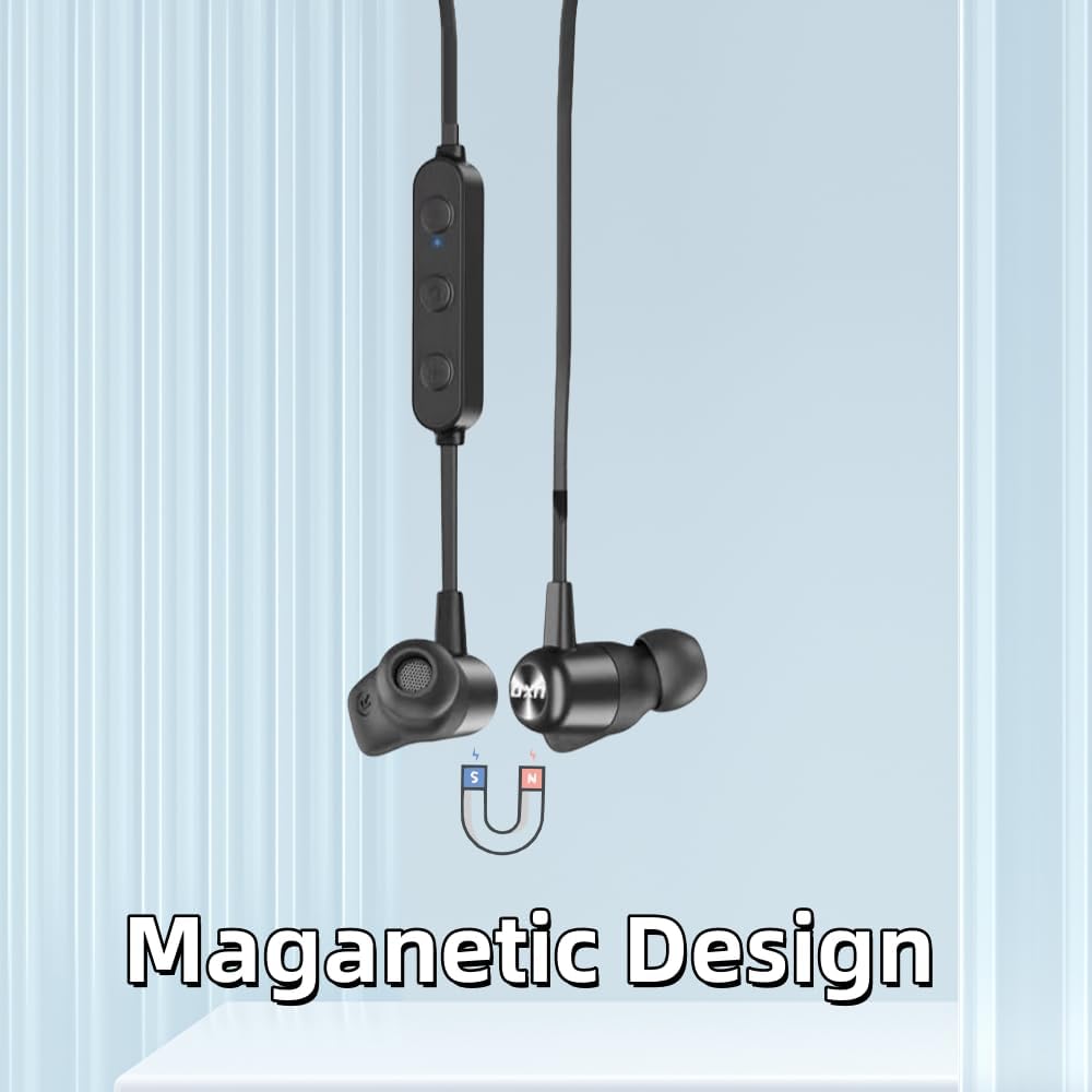 In-Ear Kopfhörer mit Mikrofon IPX7, Schwarz