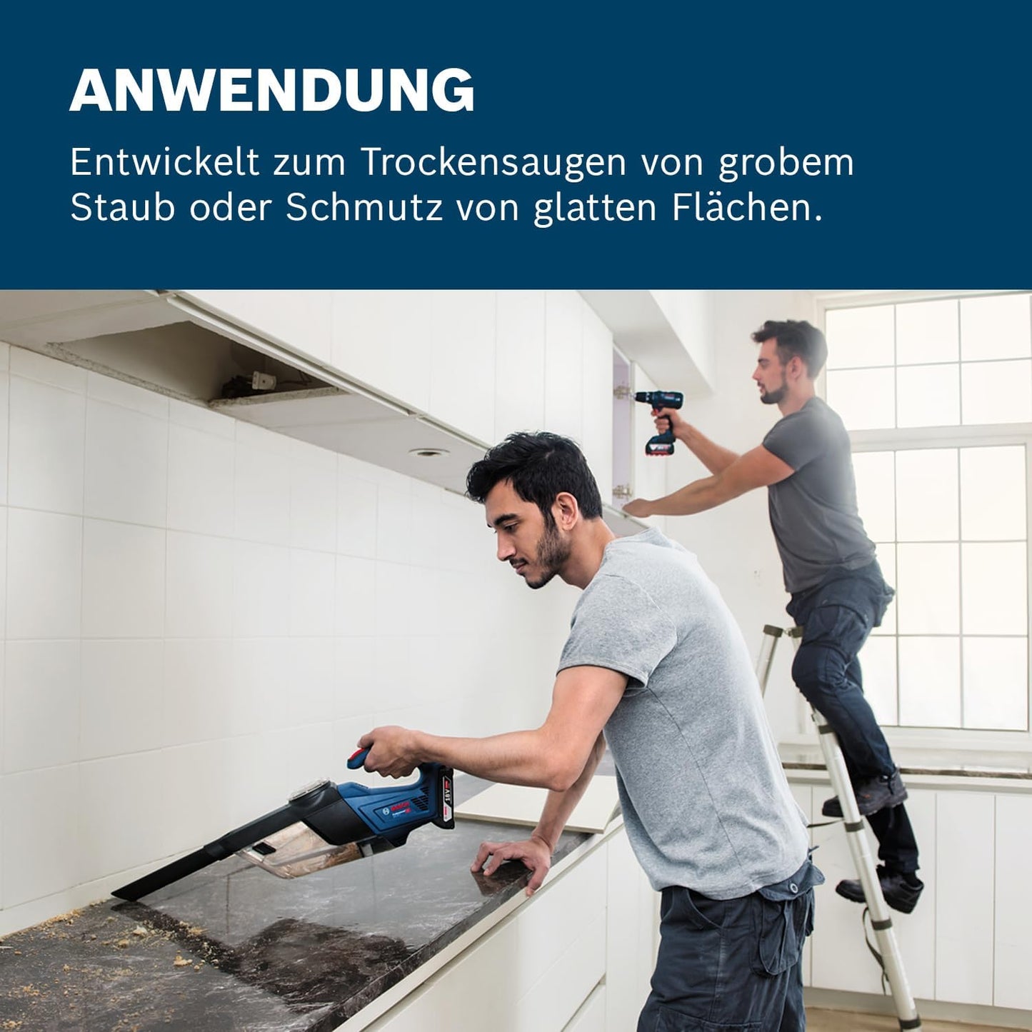 Akkusauger GAS 18V-1 mit Düsenaufsätzen, Single