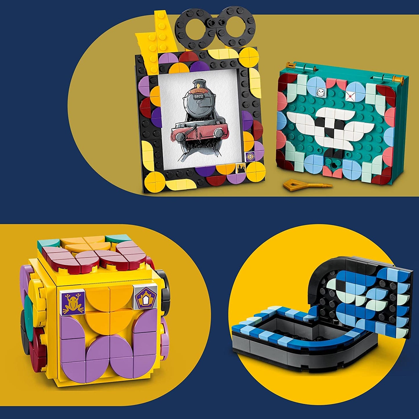 41811 DOTS Hogwarts Schreibtisch-Set, Konstruktionsspielzeug, Single