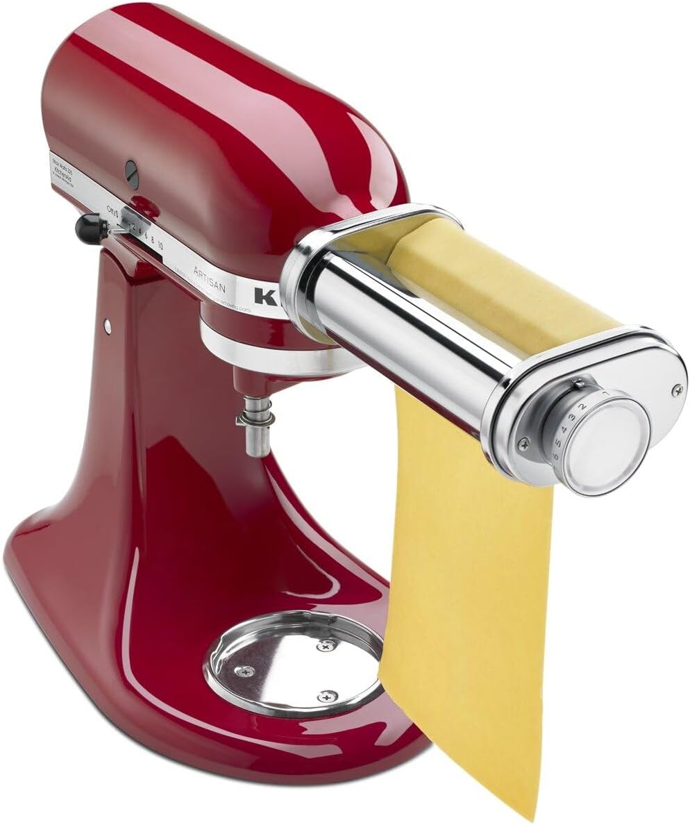 Nudelwalzenaufsatz KSMPSA für KitchenAid, 1' Silber