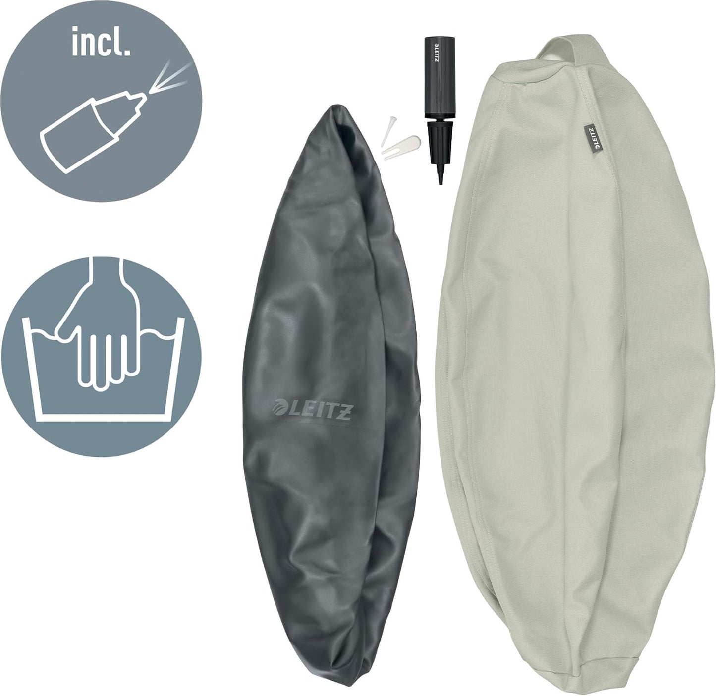 Ergo Active Sitzball, Hellgrau 55 cm (Körpergröße 135 - 155 cm) Einzeln