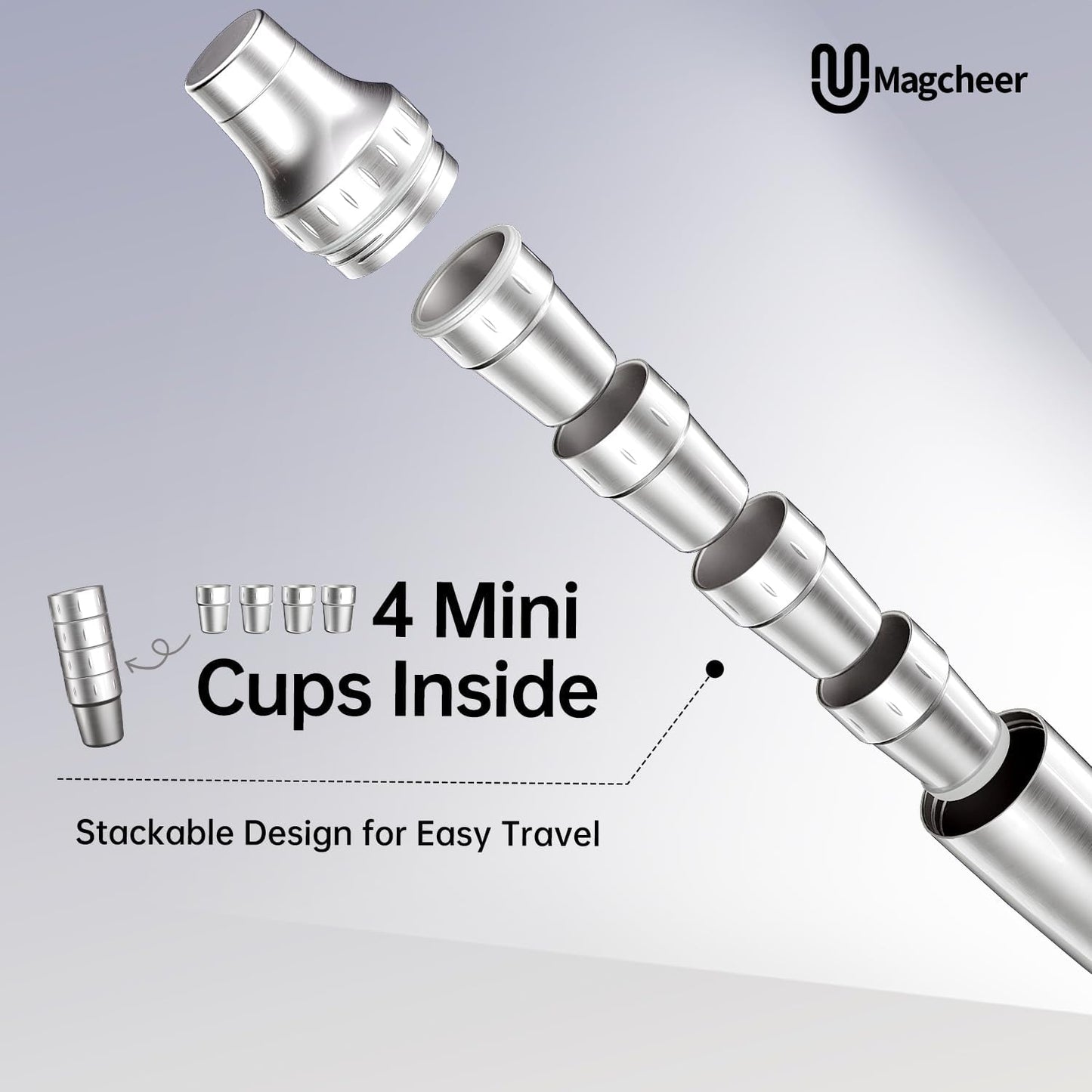 Cocktail Shaker Set, Gold Mit Becher