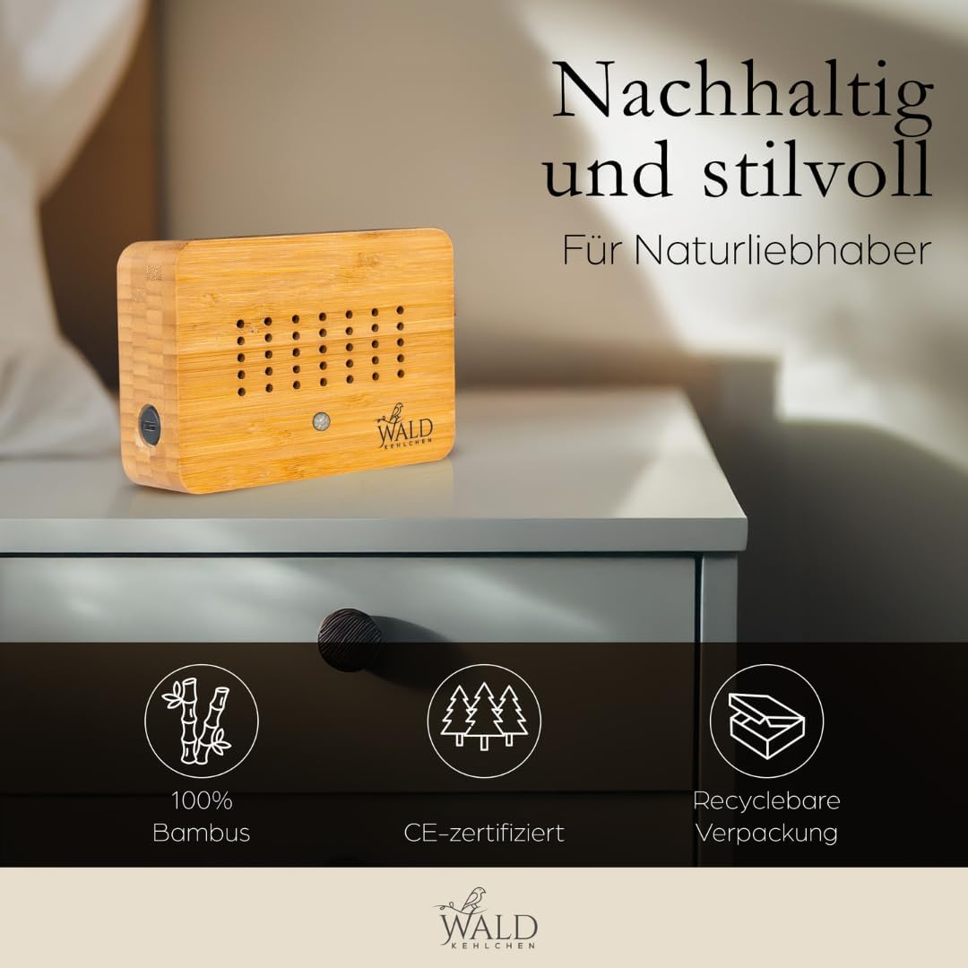 Vogelgezwitscher Soundbox mit Bewegungsmelder & Nachtlicht