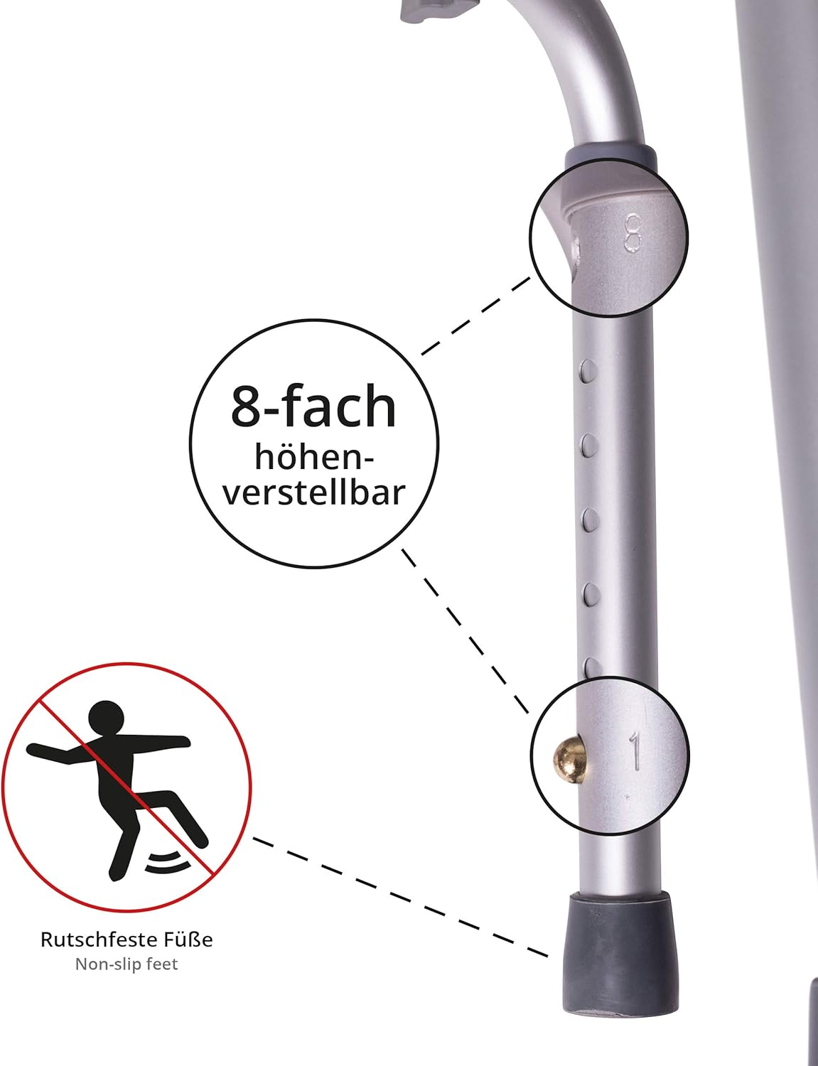 Badhocker Duschstuhl bis 150 kg, Badhocker 150 kg