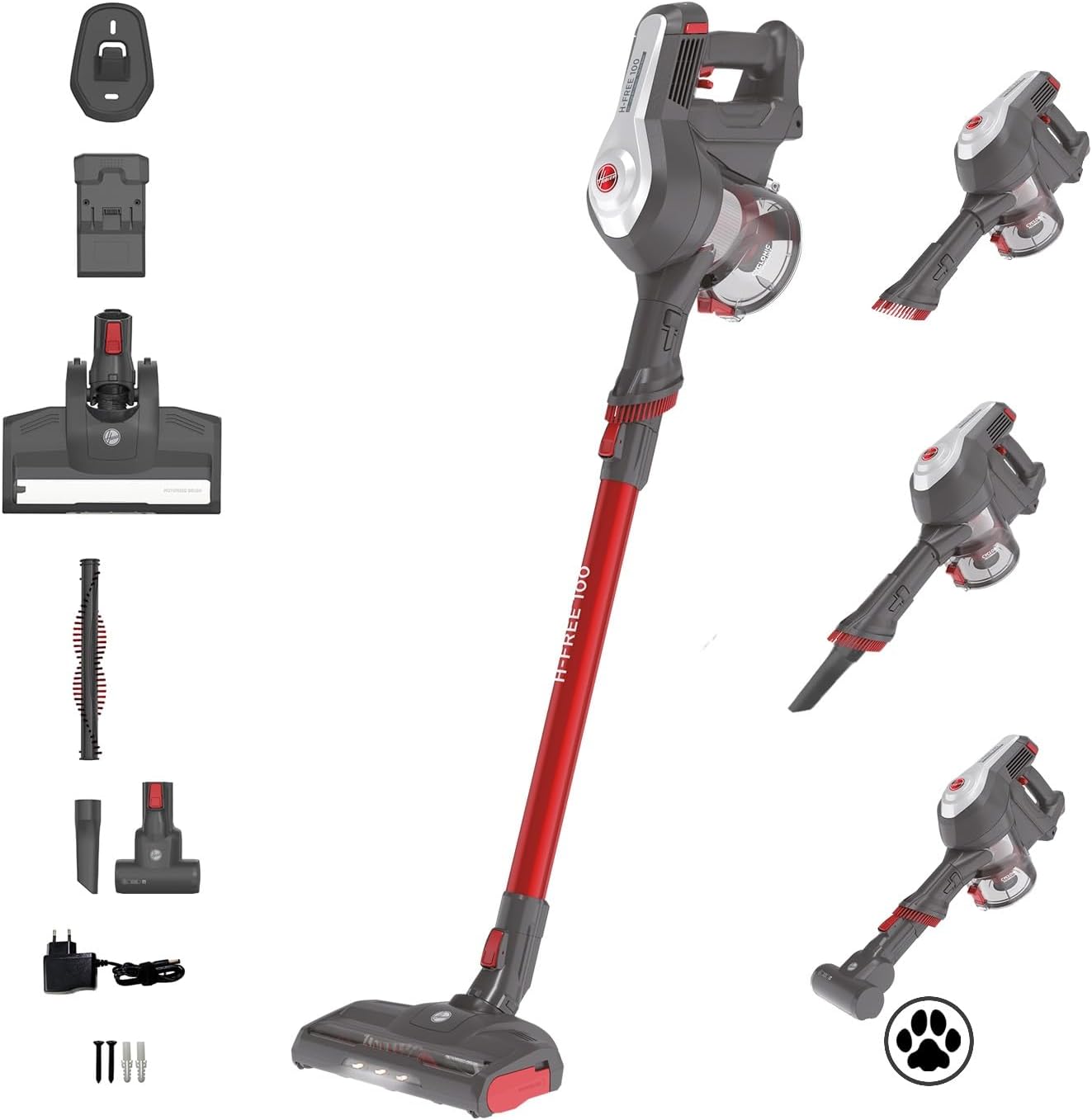 Akkustaubsauger H-Free 100 mit Turbo Boost, Pet