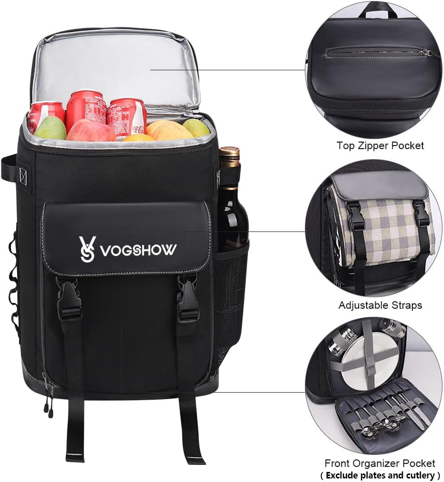 Kühlrucksack, Schwarz