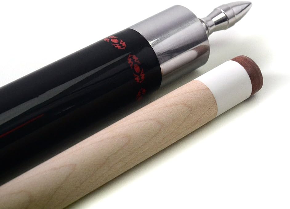 2-teiliger Billiard Queue, Schwarz 11.5mm