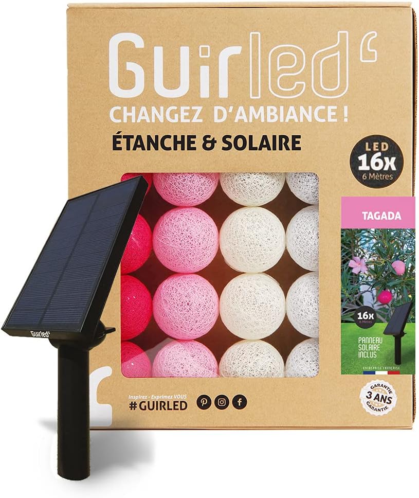 Aussengirlande mit Lichtkugeln, Tagada ; 16 Kugeln