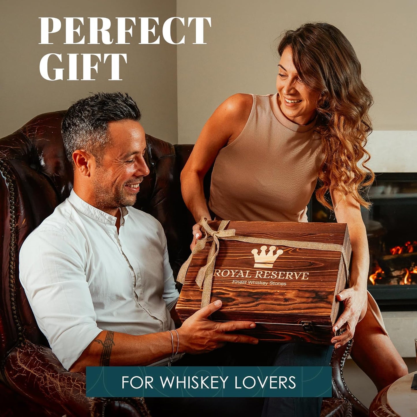 Whisky Geschenkset mit Gläsern und Karaffe, Dekanter Quadrat-Set