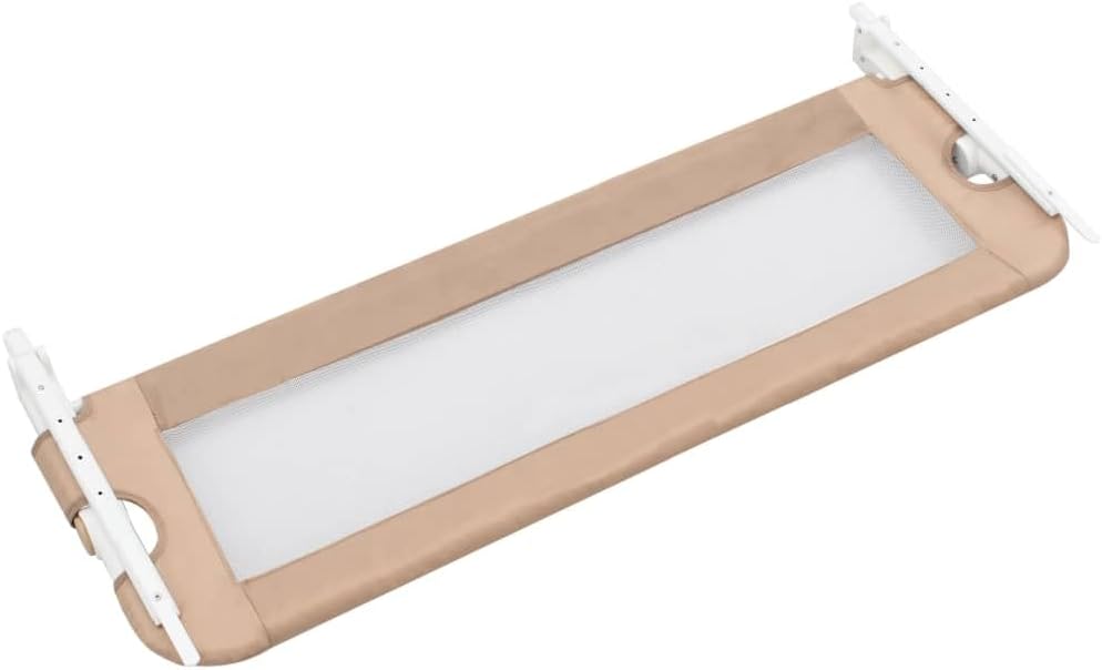 Bettschutzgitter für Kinderbett, 120 x 42 cm Braun