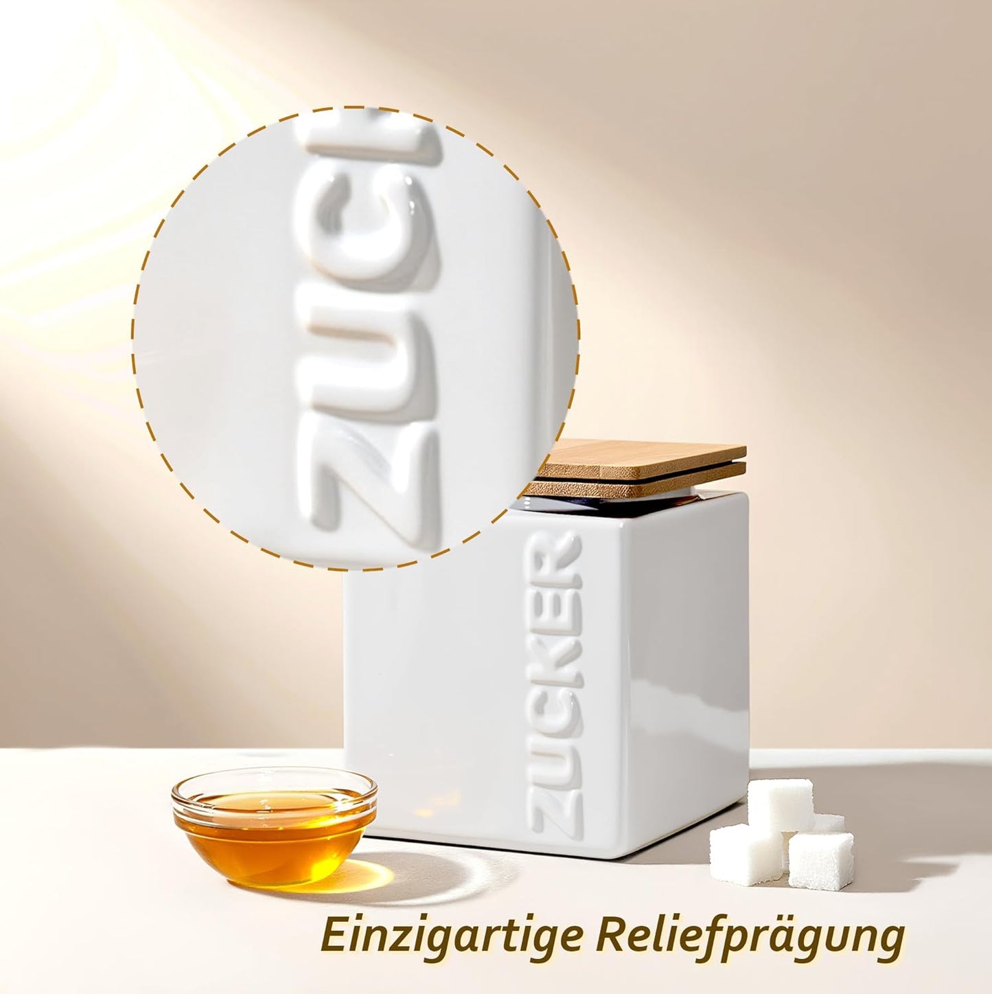 Zuckerdose, Zucker Weiss