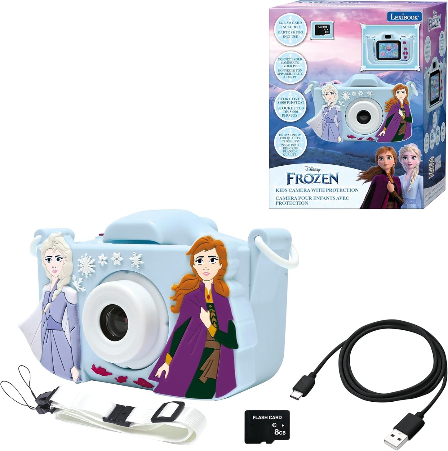 4-in-1 Kinderkamera mit Spiel- und Videofunktion, Die Eiskönigin