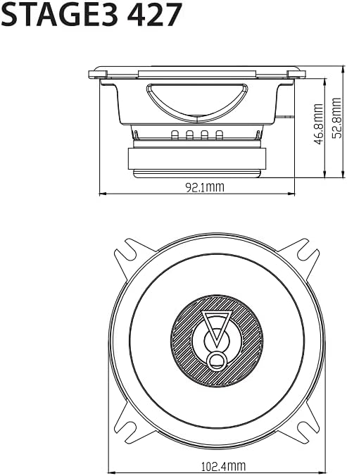 2-Wege Auto Lautsprecher Set Stage3 427 (10 cm)