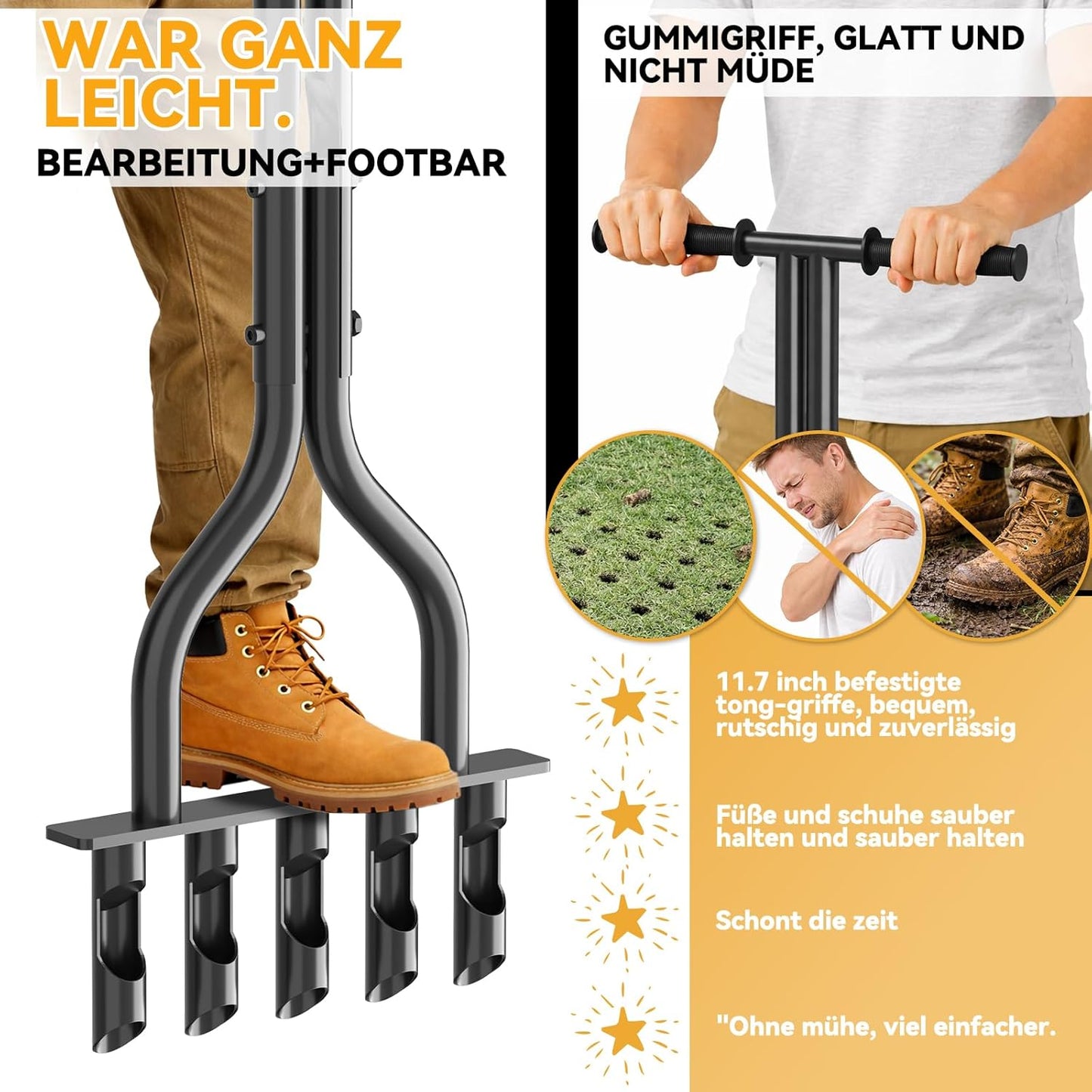 Manueller Rasenlüfter