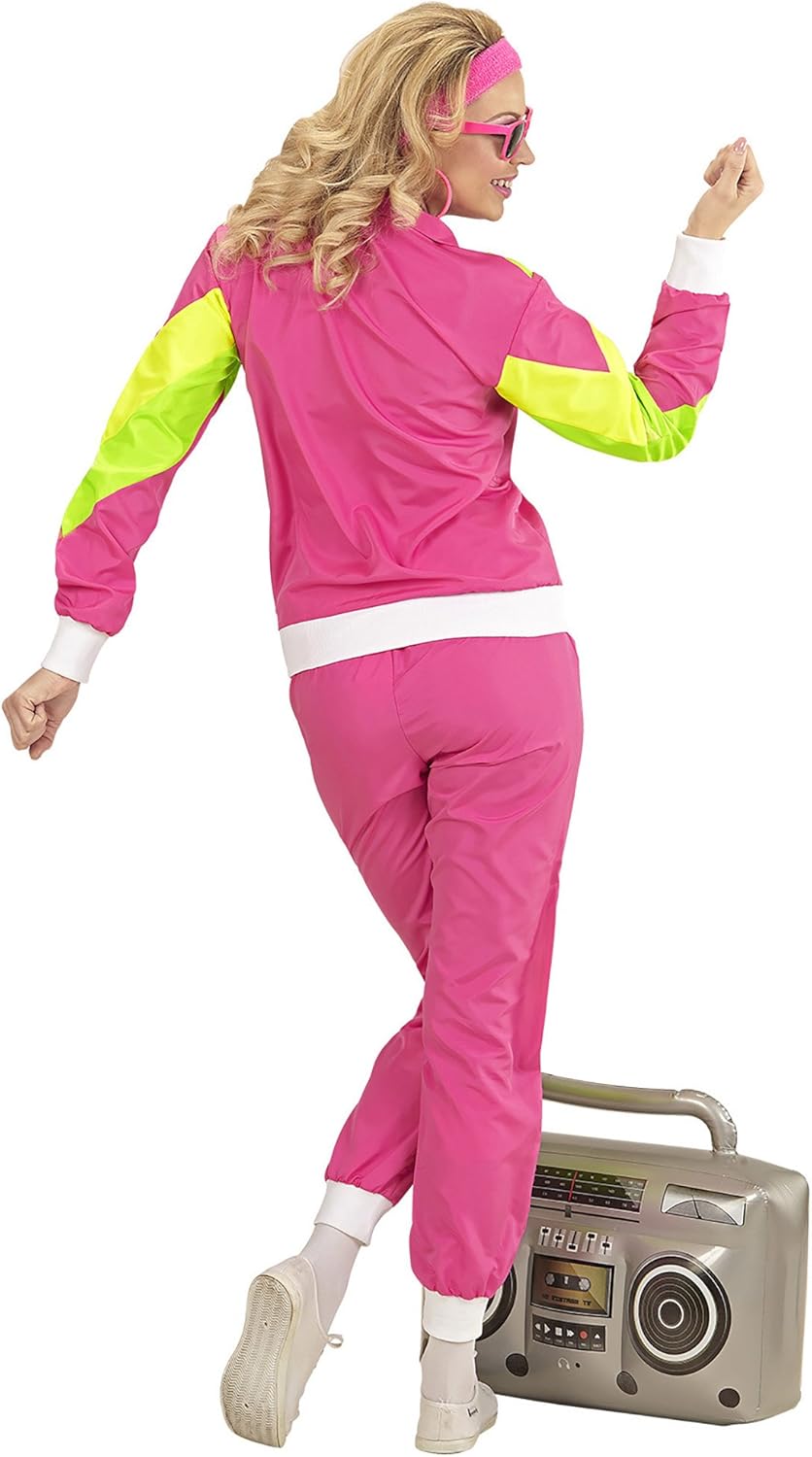 80er Jahre Party-Trainingsanzug Kostüm-Set, Rosa M