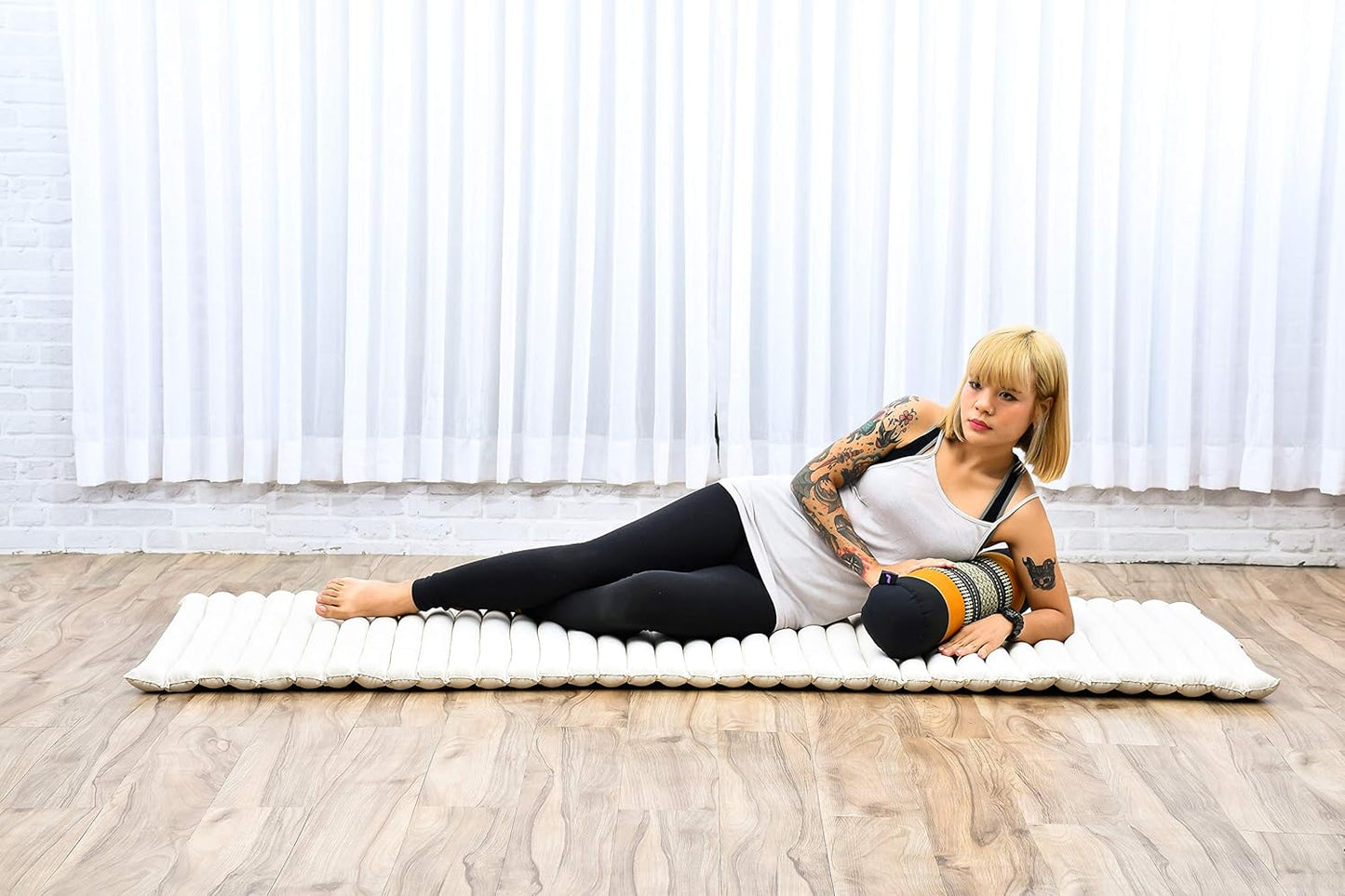 Yoga Bolster, Sf03 - Schwarz, Orange